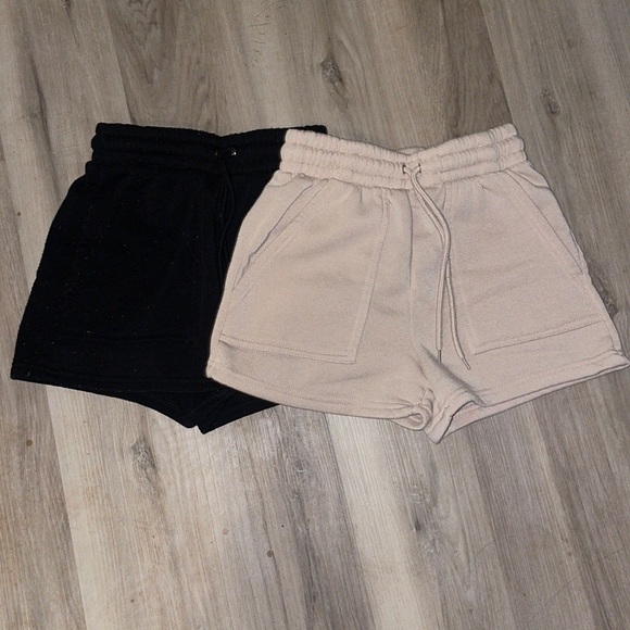 Rue21 Pants - Rue21 sweatpant shorts, they are size small. Black has been more used.